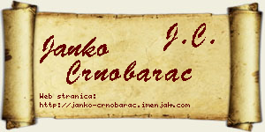 Janko Crnobarac vizit kartica